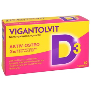 VIGANTOLVIT Vitamin D3 K2 Calcium Filmtabletten Produktbild