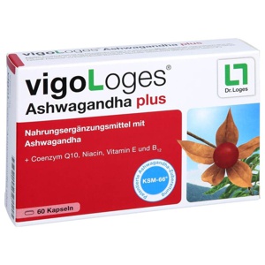 vigoLoges Ashwagandha plus 60 St Kapseln Produktbild