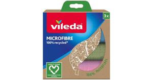 Vileda Microfibre 100% recycled cloth 3 styck produkt bild