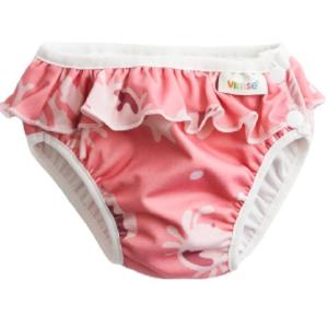 Vimse Swim Diaper Pink Whale Frill produkt bild