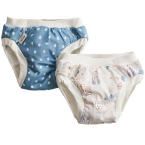 Vimse Training Pants Blue Dots/White Teddy 2 st produkt bild