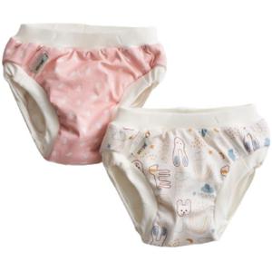 Vimse Training Pants Pink Dots/White Teddy 2 st produkt bild