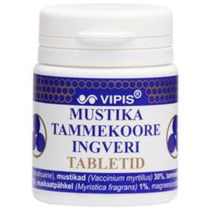 Vipis таблетки с черникой, корой дуба и имбирём N50 toote pilt