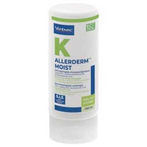 Virbac Allerderm Moist shampoo, fedtet og skællende hud - 250 ml produktbillede
