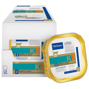 Virbac Veterinary HPM Cat Kidney & Joint KJ2 - Ekonomipack: 24 x 85 g produkt bild