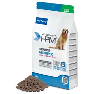 Virbac Veterinary HPM Senior Dog Neutered Large & Medium - 12 kg produkt bild