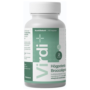 Virdi Högpotenta Broccoligroddar 60 kapslar produkt bild