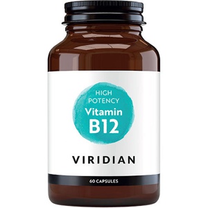 Viridian Nutrition High Potency B12 Vitamin   60 kapsler produktbillede