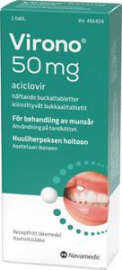 Virono, buckaltablett, häftande 50 mg, 1 st produkt bild