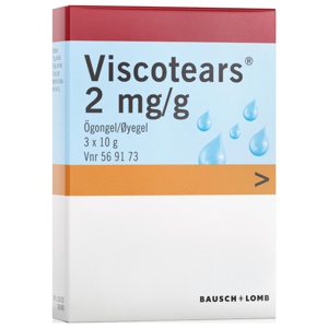 Viscotears 2 mg/g øyegel 3x10 g produktbilde