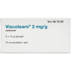 Viscotears 2care4 2 mg/g øjengel - 3x10 g. produktbillede