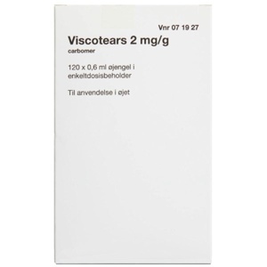 Viscotears 2care4 2 mg/g øjengel enkeltdosis - 120x0,6 ml. produktbillede