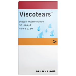Viscotears 2mg/g øyegel i endosebeholder 30x0,6 ml produktbilde