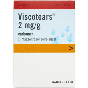 Viscotears øjengel 2 mg/g - 3x10 g produktbillede