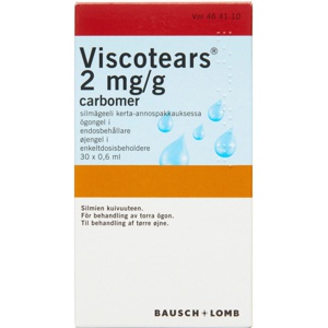 Viscotears Øjengel 2 mg/g 18 ml produktbillede