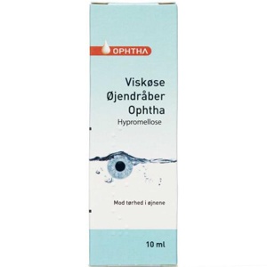 Viskøse Øjendråber Ophtha - 10 ml. produktbillede