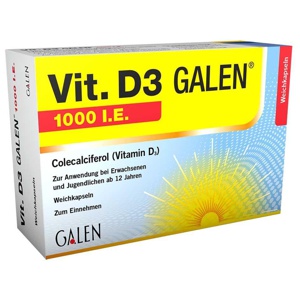 VIT. D3 GALEN 1000 I.E. Weichkapseln Produktbild