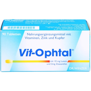 Vit Ophtal mit 10 mg Lutein Tabletten, 90 St Tabletten Produktbild