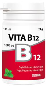 Vita B12 med 1000ug 100 tabletter produkt bild