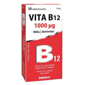 Vita b12 imemistbl 1000mcg n30 toote pilt