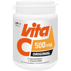 Vita-C Original 500 mg 200 tabletter produkt bild