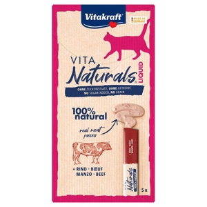 Vita Naturals Liquid snack okse 5x15 g produktbillede