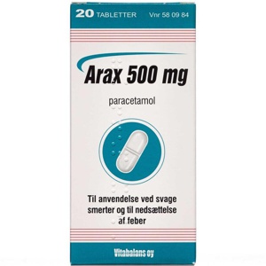 Vitabalans Arax 500 mg 20 tabletter produktbillede