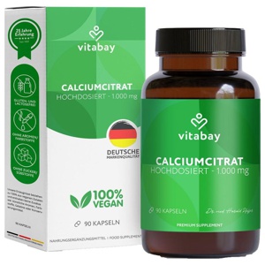 vitabay CALCIUMCITRAT 1000 mg 90 St Kapseln Produktbild