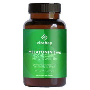 Vitabay Melatonin 3 mg + Vitamin B6 Lutschtabletten Produktbild