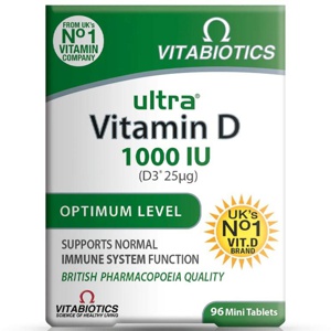Vitabiotics Ultra Vitamin D 1000iu Tablets 96s product image