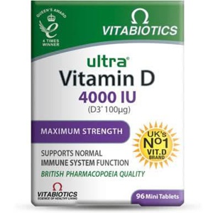 Vitabiotics Ultra Vitamin D 4000IU 96 Tablets product image