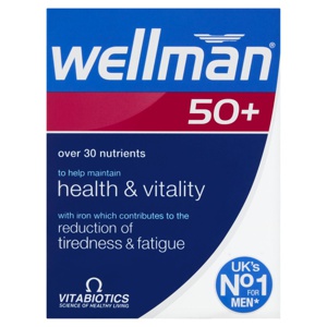 Vitabiotics Wellman 50+ 30 Tablets product image