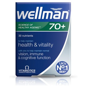 Vitabiotics Wellman 70+ 30 Tablets product image