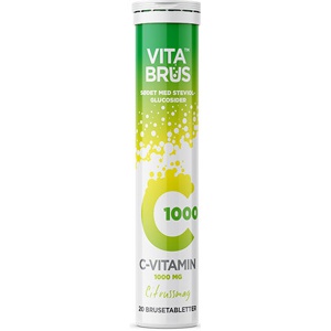 VitaBrus C-vitamin Brusetabletter   20 tabletter produktbillede