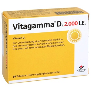 VITAGAMMA D3 2.000 I.E. Vitamin D3 NEM Tabletten Produktbild