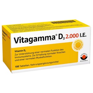 VITAGAMMA D3 2.000 I.E. Vitamin D3 NEM Tabletten Produktbild
