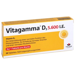 VITAGAMMA D3 5.600 I.E .Vitamin D3 NEM Tabletten Produktbild