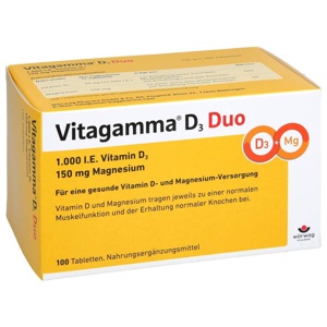 VITAGAMMA D3 Duo 1.000 I.E Vit.D3 150mg Magnes.NEM Produktbild