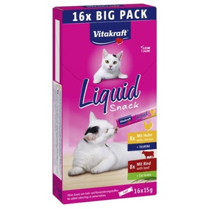 Vitakraft Cat Liquid-Snack Multipack - 16 x 15 g (mix I) produkt bild