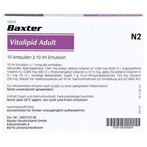 VITALIPID Adult Emulsion zur Infusion Ampullen Produktbild