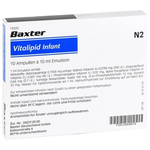 Vitalipid Infant Ampullen, 10X10 ml Ampullen Produktbild