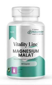 Vitality Line Magnesium Malat 120 kapsler produktbilde