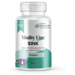 Vitality Line Sink + B6 90 kapsler produktbilde