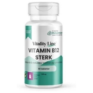Vitality line vitamin b12 sterk 90 tabletter produktbilde