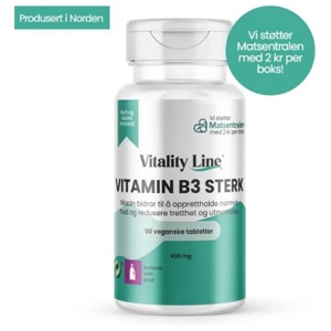 Vitality line vitamin b3 sterk 90 tabletter produktbilde