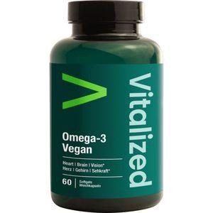 Vitalized Omega-3 vegan 900 mg Weichkapseln, 60 St Weichkapseln Produktbild