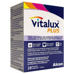 Vitalux Plus Lutein und Omega 3 Kapseln, 28 St Kapseln Produktbild