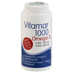 Vitamar 1000mg Omega-3 Extra Strong kapslid N100 toote pilt