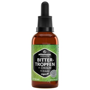 vitamaze BITTERTROPFEN + CHOLIN 50 ml Tropfen Produktbild