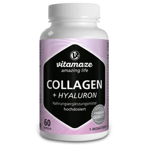 vitamaze COLLAGEN 300 mg + Hyaluron 100 mg 60 St Kapseln Produktbild